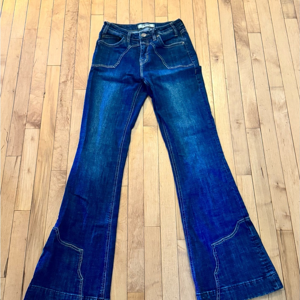 Rock & Roll Denim Yoked Trouser - long!